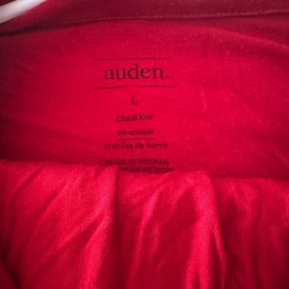 Auden Long Sleeve Notch Collar Top and Pants Pajama Set - Picture 3 of 4